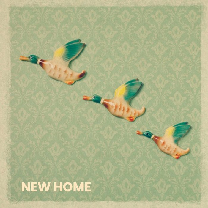 Ducks In Flight Personalised New Home Card