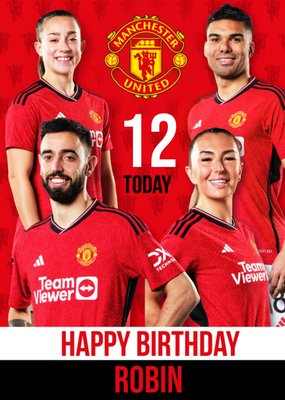 Man United Birthday Card