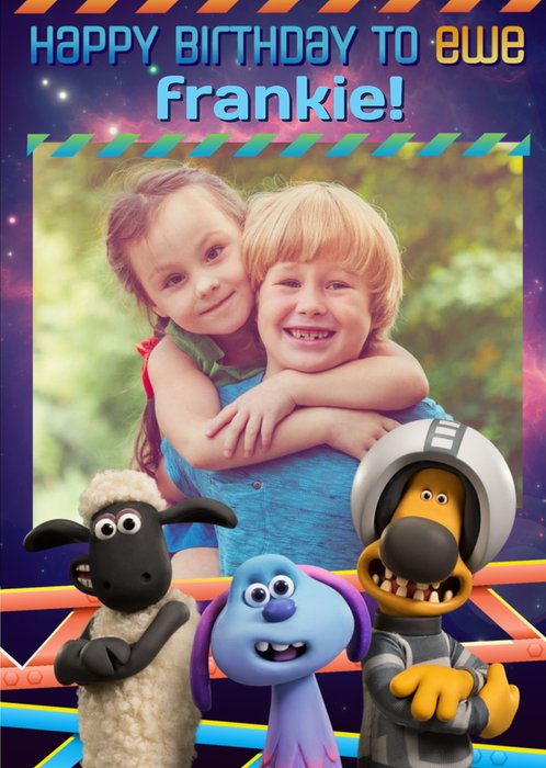 Farmageddon Shaun the sheep Movie Photo upload birthday card