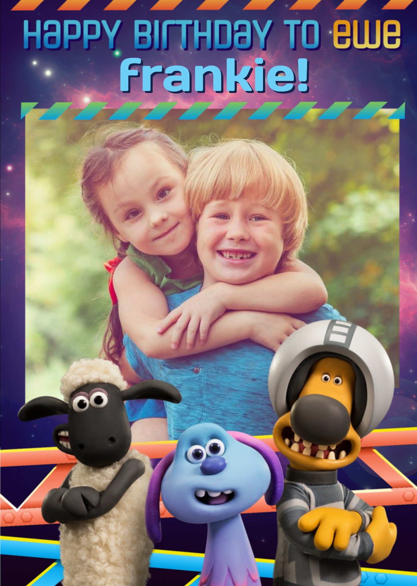 Other Farmageddon Shaun The Sheep Movie Photo Upload Birthday Card