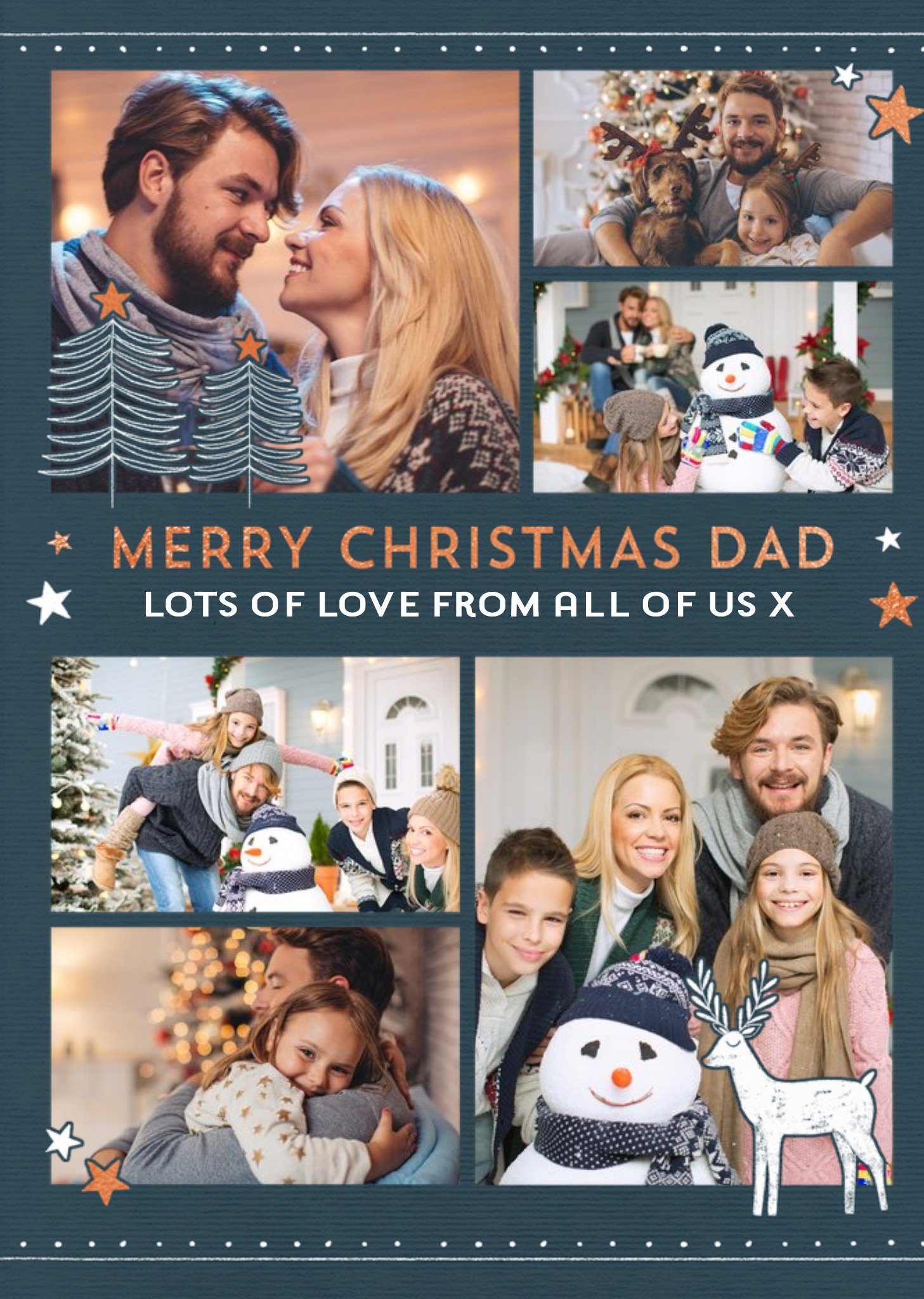 Moonpig Photo Upload Christmas Card For Dad