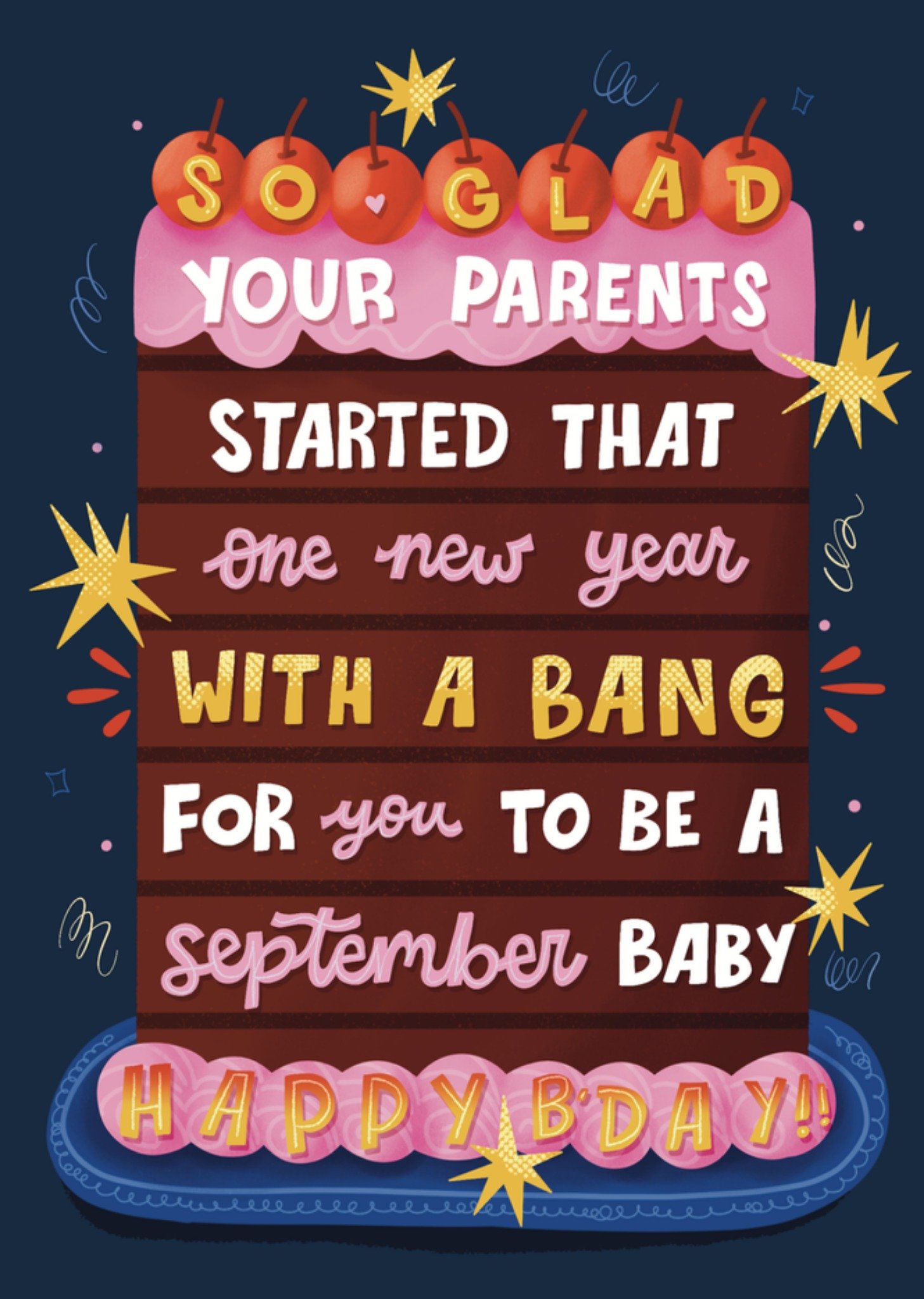 Moonpig September Baby Birthday Card