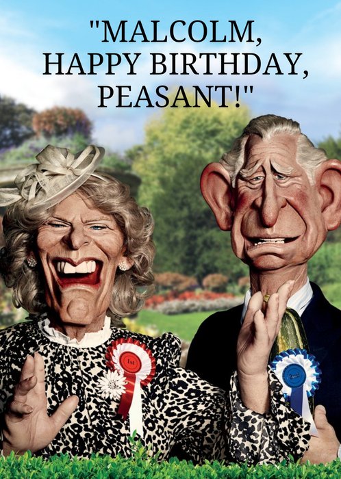 Spitting Image Happy Birthday Peasant! Card