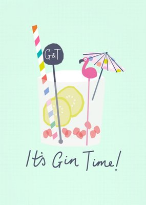 Its Gin Time Card