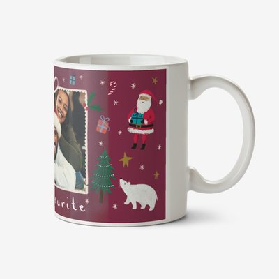 Santa’s Favourite Photo Upload Christmas Mug