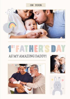 First Father's Day Photo Upload Card