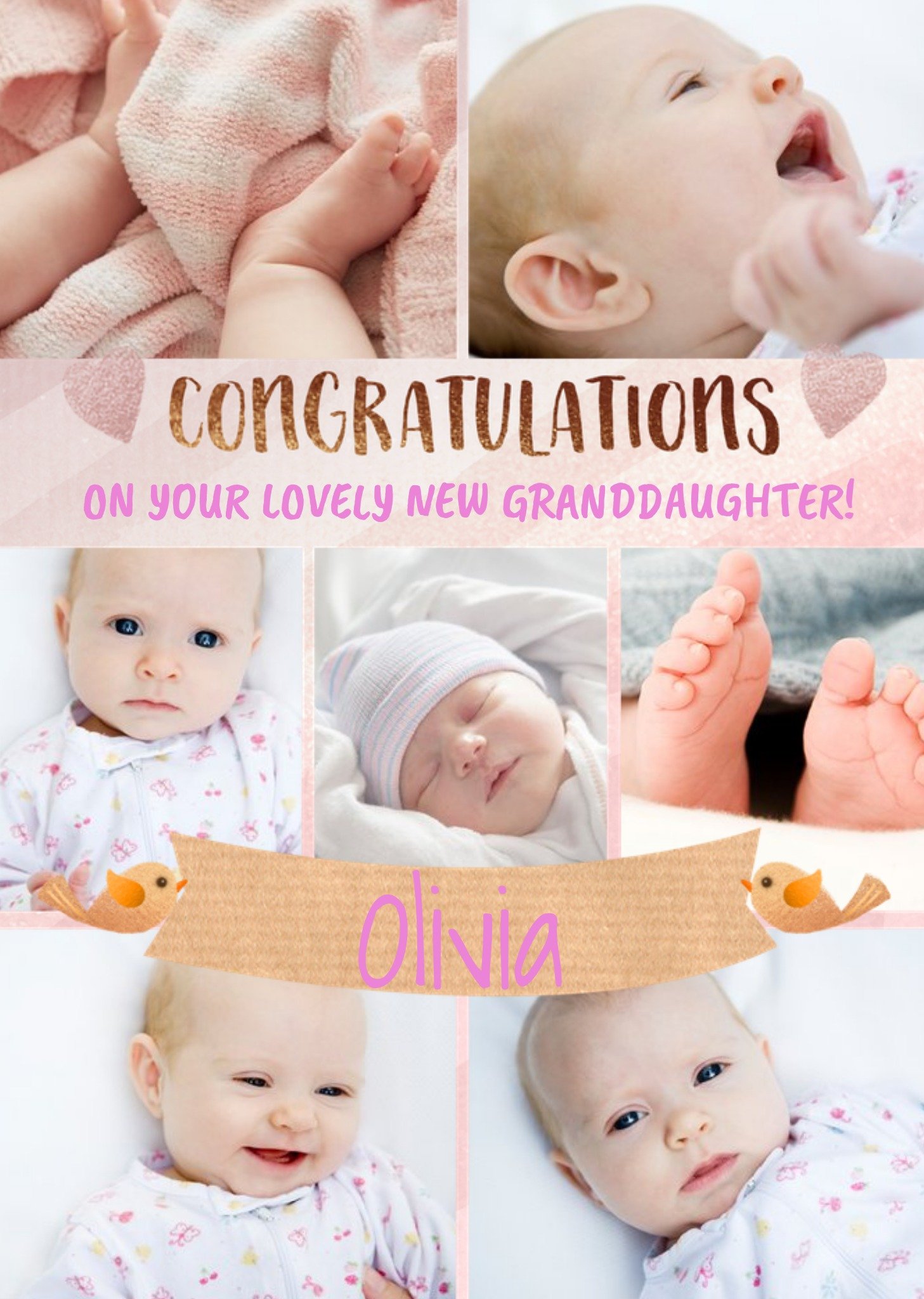 Moonpig Catherine Worsley Photo Upload Cute Congratulations Card