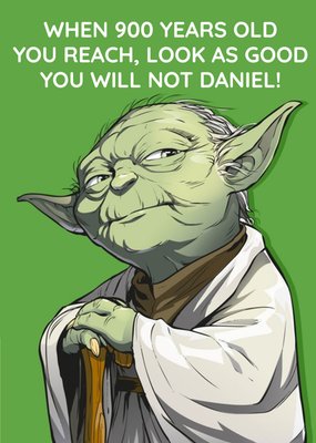 Birthday card - star wars - yoda