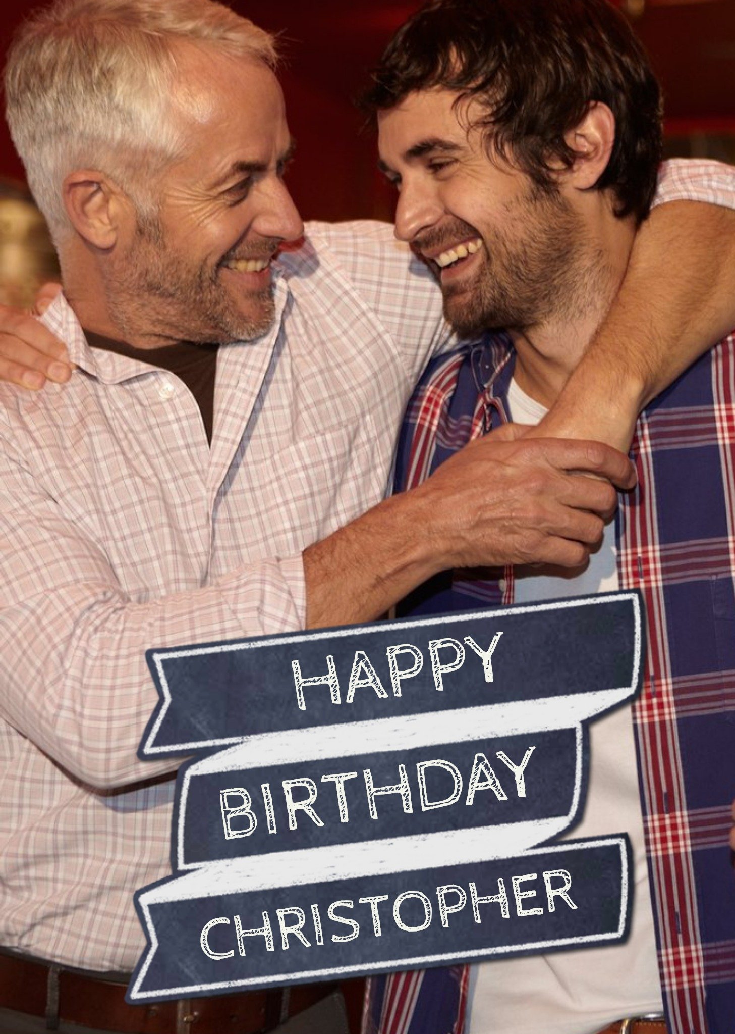 Moonpig Banner Photo Upload Birthday Card