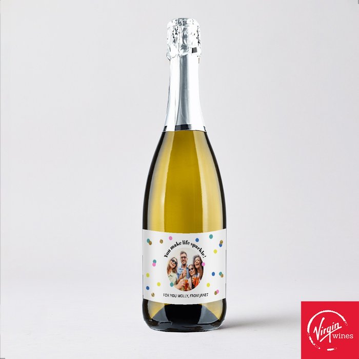 Personalised You Make My Life Sparkle Prosecco 75cl