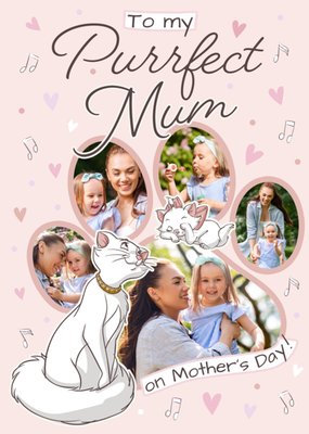 Disney Aristocats Photo Upload Mother's Day Card