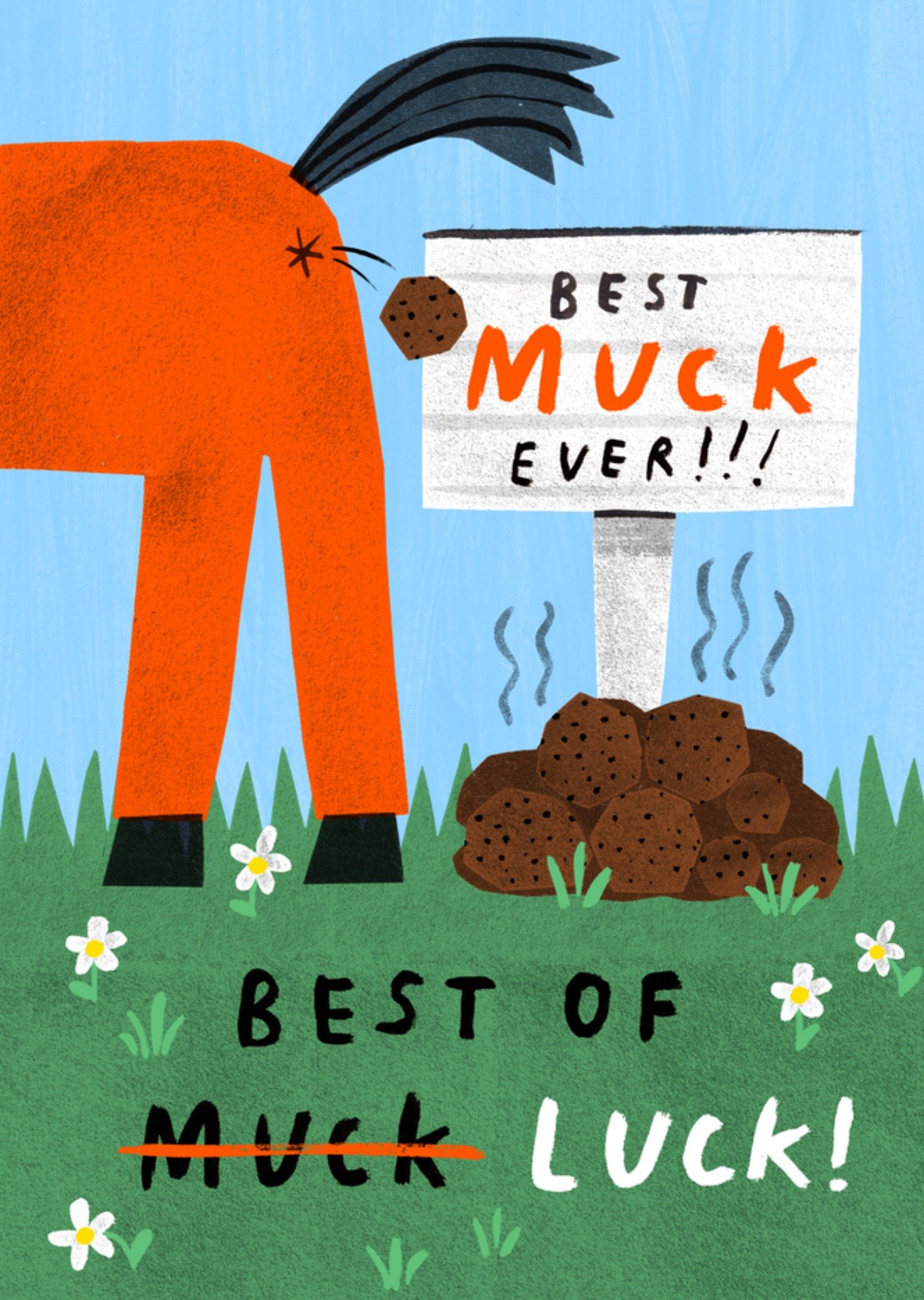 Moonpig Best Of Muck Funny Good Luck Card