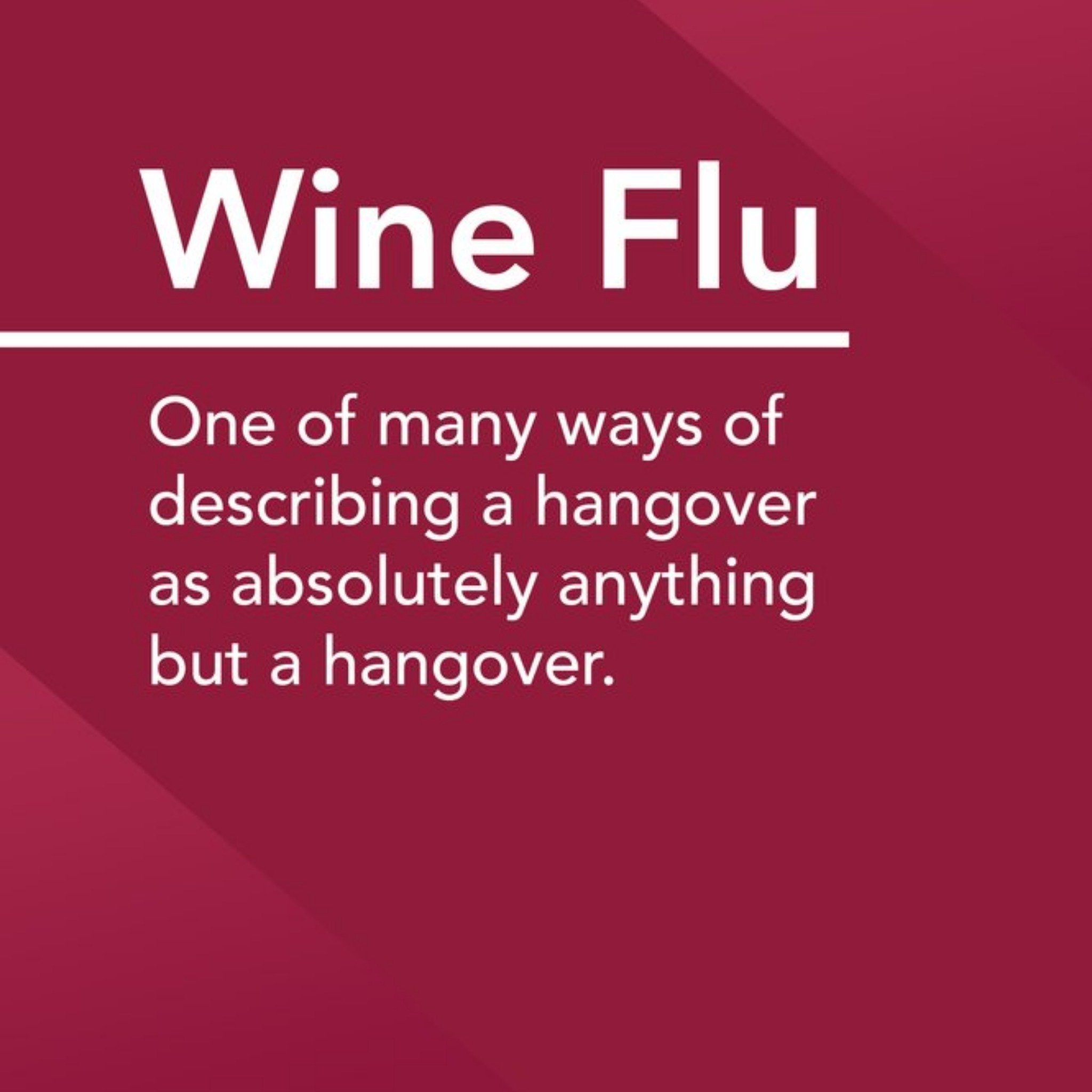 Moonpig Alternative Type Wine Flu Definition Card