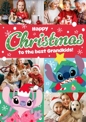 Disney Lilo And Stitch To The Best Grandkids Photo Upload Christmas Card