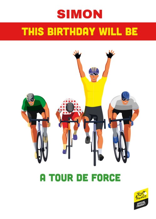 Tour De France Birthday Card