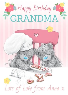 Tatty Teddy Chef And Friend Personalised Happy Birthday Card For Grandma