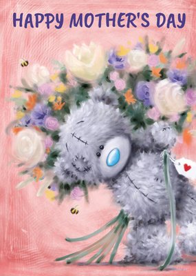 Me To You Tatty Teddy Bunch Of Flowers Mother's Day Card