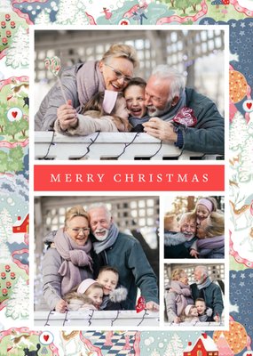 Merry Christmas Cath Kidston Photo Upload Card