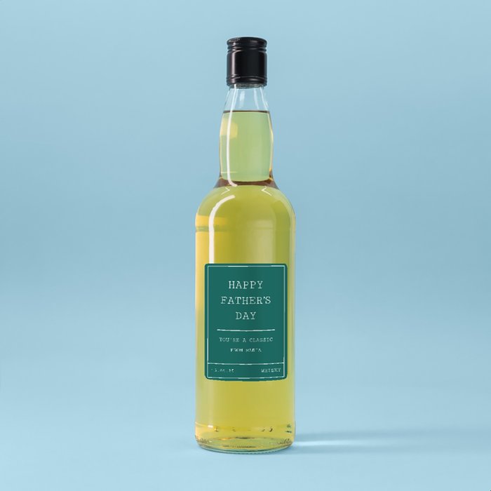 Personalised Happy Father's Day - 'You're A Classic' Whisky 70cl