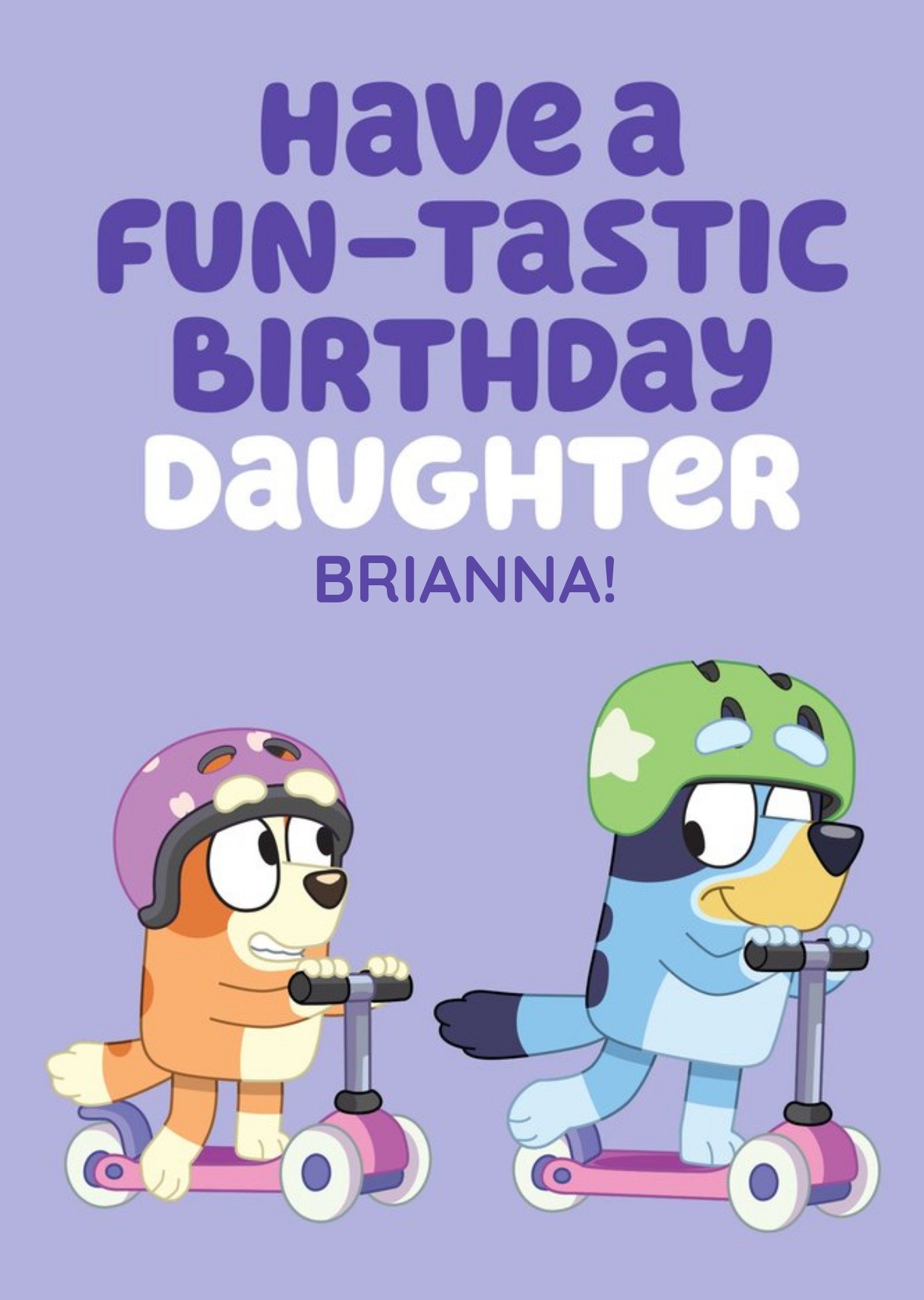 Bbc Bluey And Bingo Have A Fun-Tastic Birthday Card