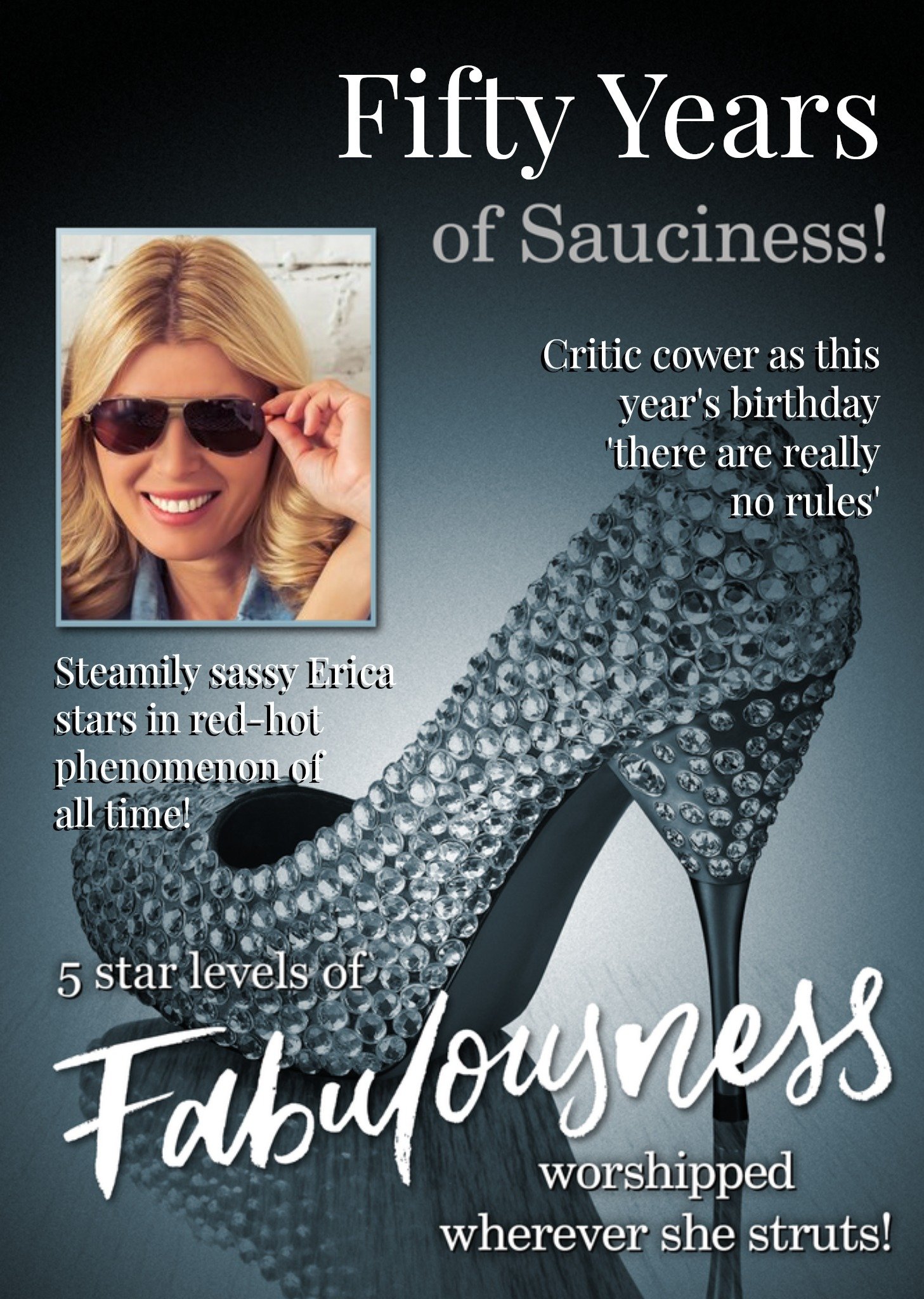 Moonpig Fifty Years Of Fabulousness Photo Upload Card