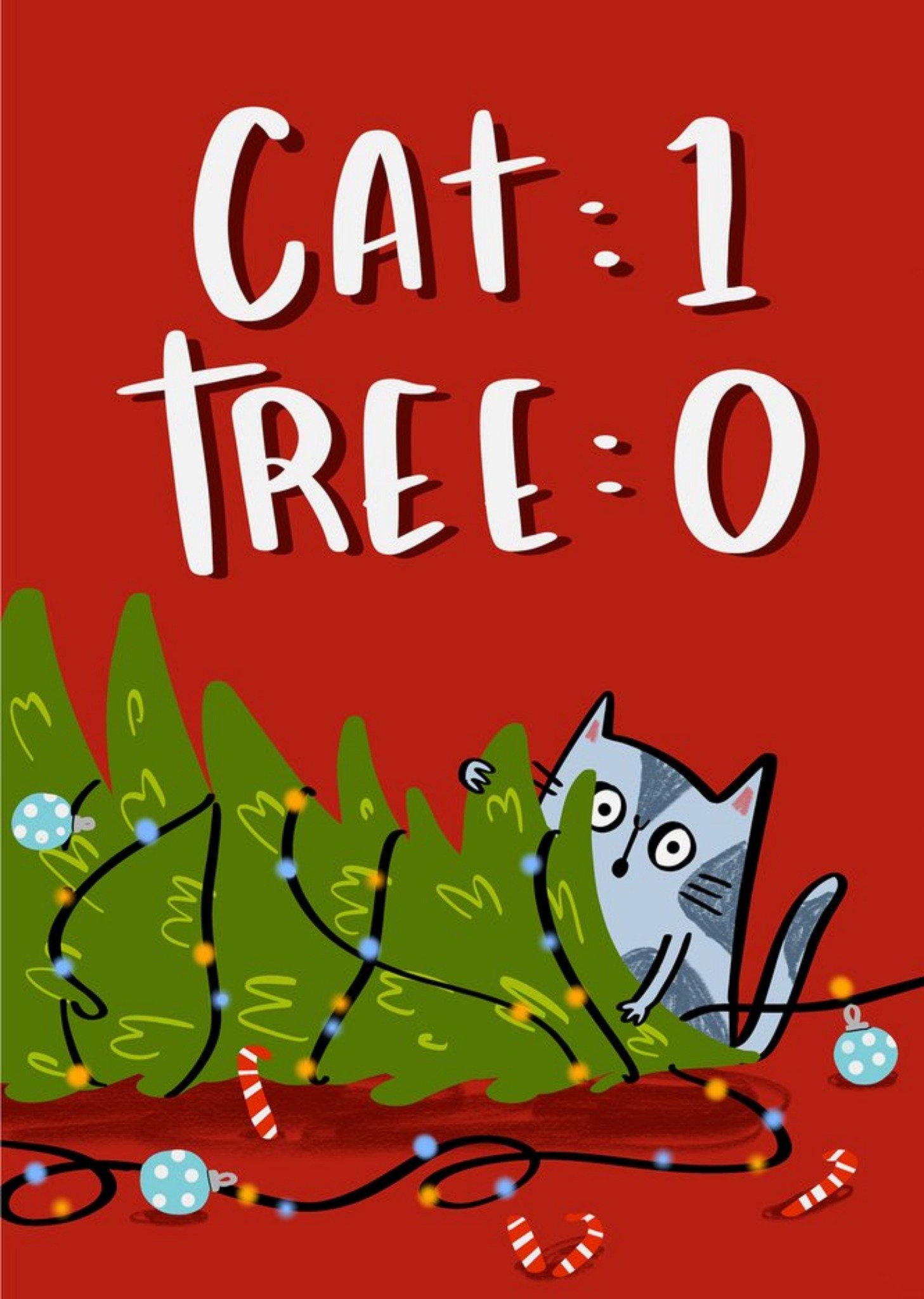 Moonpig Cute Illustration Cat One Tree Zero Chris