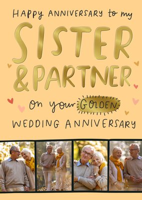 On Your Golden Wedding Anniversary Photo Upload Card