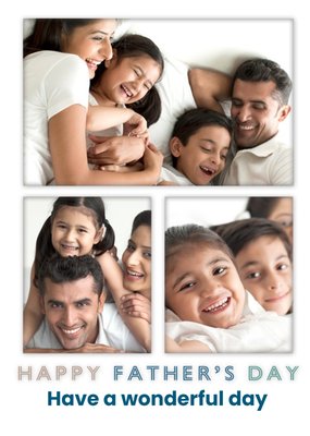 Modern Wonderful Photo Upload Father's Day Card