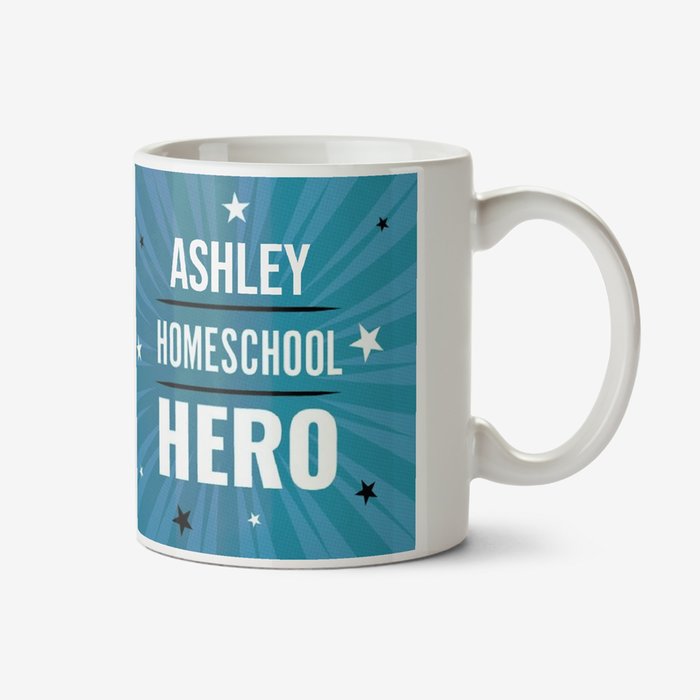 Typographic Homeschool Hero Personalised Mug