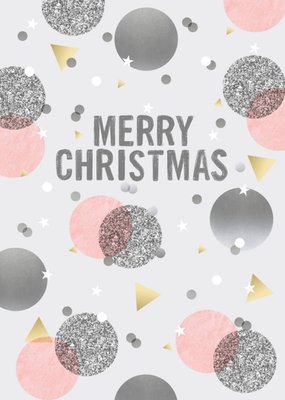 Confetti Background Christmas Card