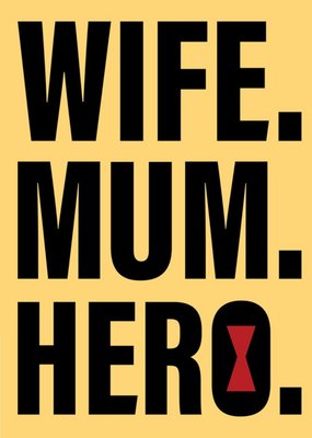 Marvel Comics Wife Mum Hero Card