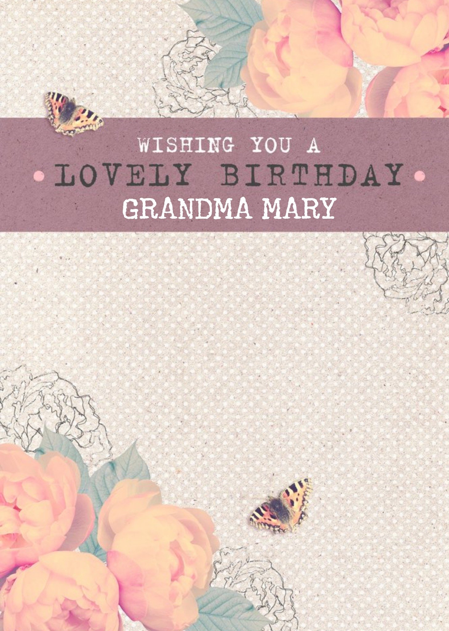 Moonpig Pink And Peach Roses Have A Lovely Birthday Card