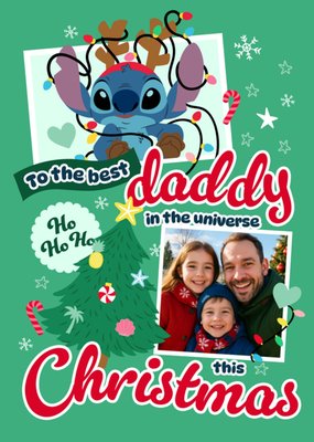 Disney Lilo And Stitch To The Best Daddy Photo Upload Card
