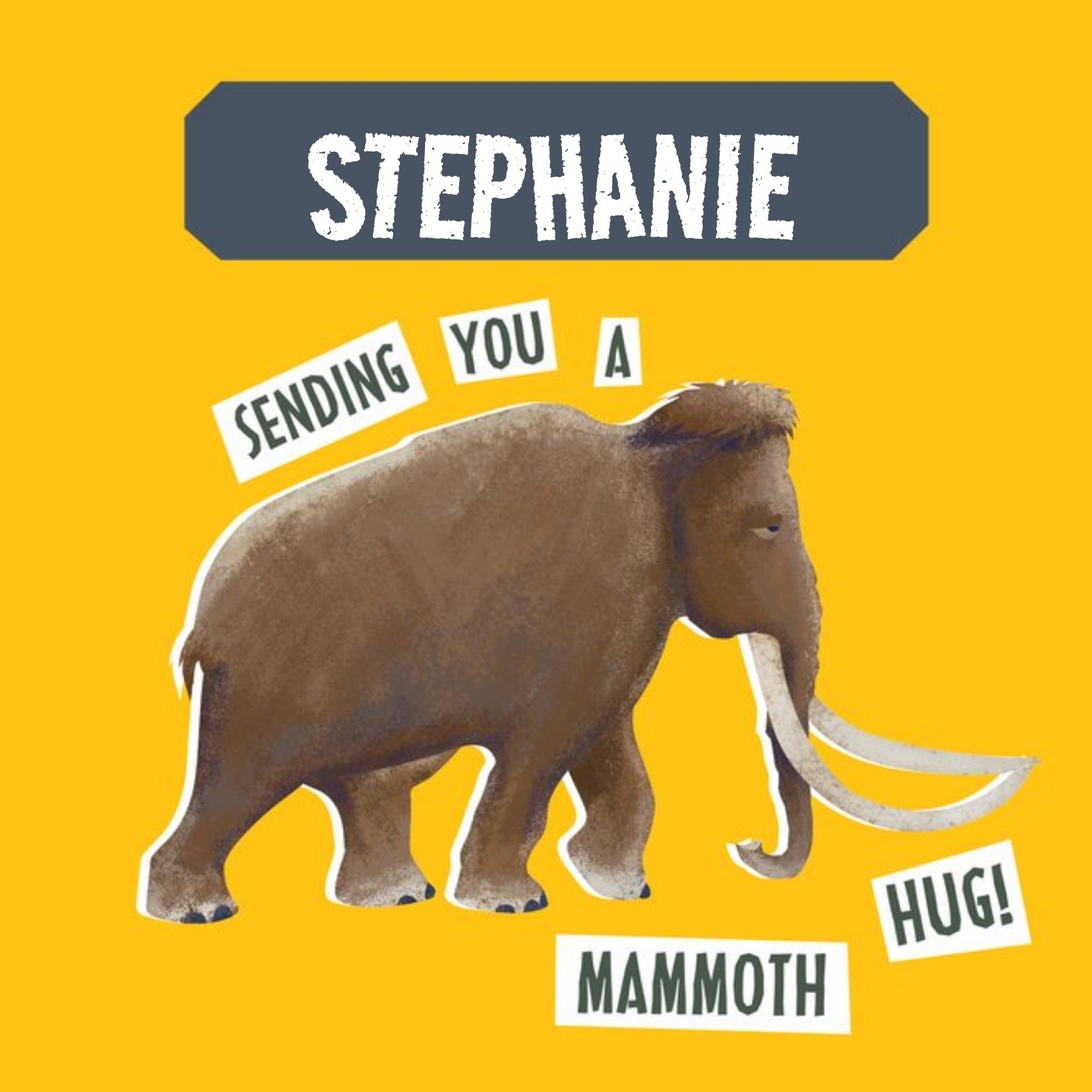The Natural History Museum Natural History Museum Sending You A Mammoth Hug Thinking Of You Card