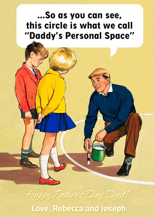 Daddy's Personal Space Funny Father's Day Card