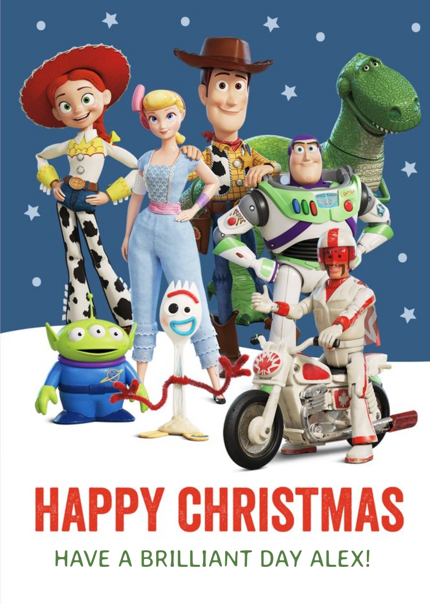 Toy Story 4 Characters Christmas Cards Happy Christmas