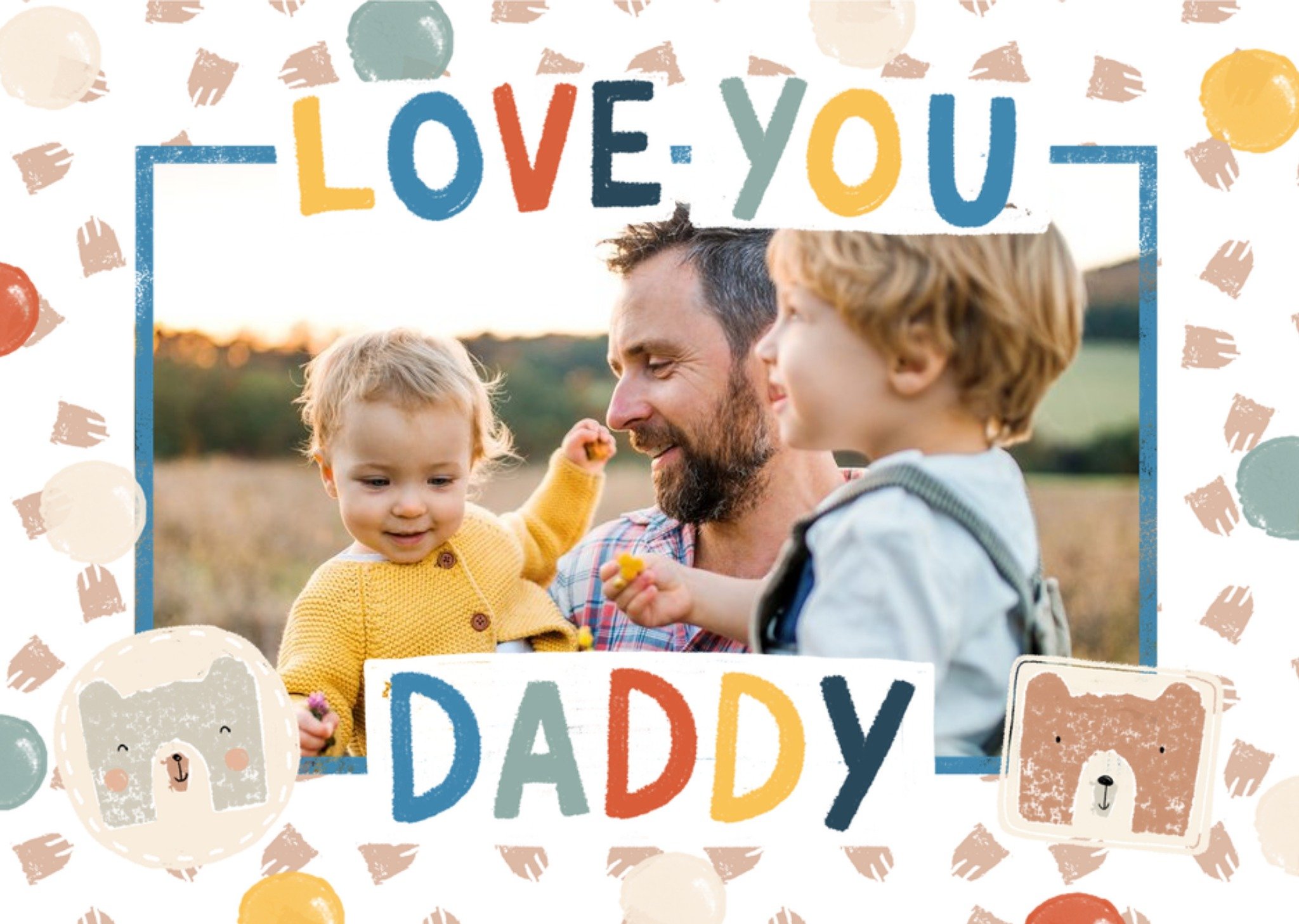Moonpig Love You Daddy Photo Upload Card