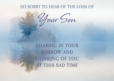 Personalised So Sorry To Hear Of The Loss Of Your Son Card