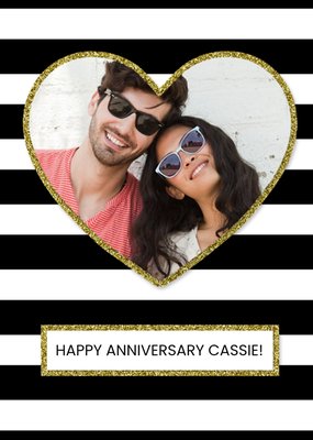 Photo Personalised Anniversary Card