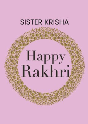 Abstract Pattern Illustration Happy Rakhri Card