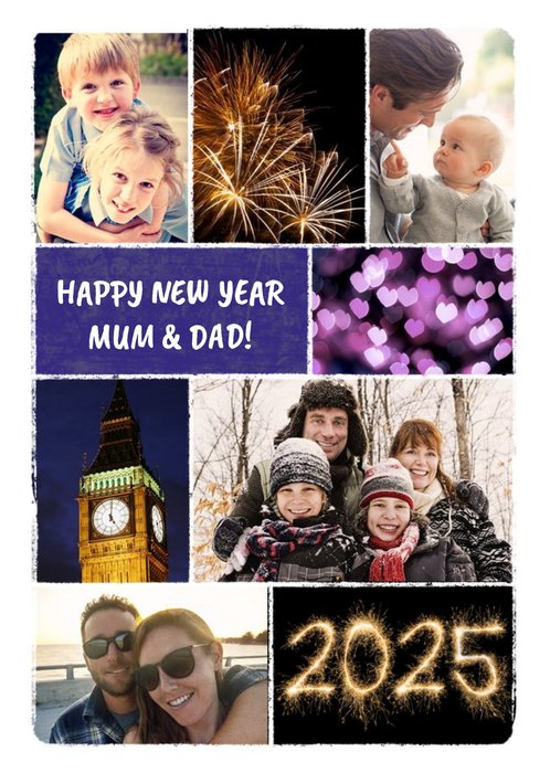 Happy New Year Photo Upload Card