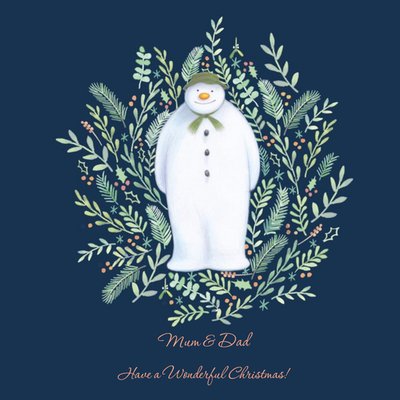 The Snowman Mum & Dad Christmas Card