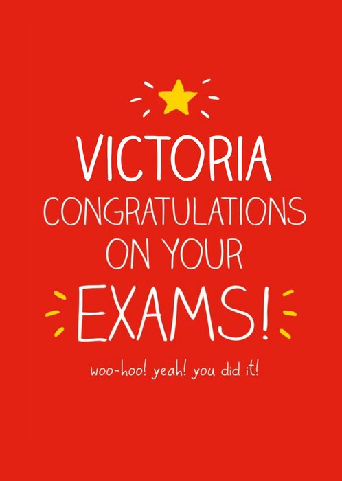 Happy Jackson Congrats On Your Exams Card