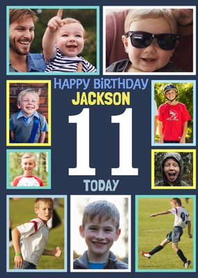 Simple Photo Collage Layout 11 Today Photo Upload Birthday Card