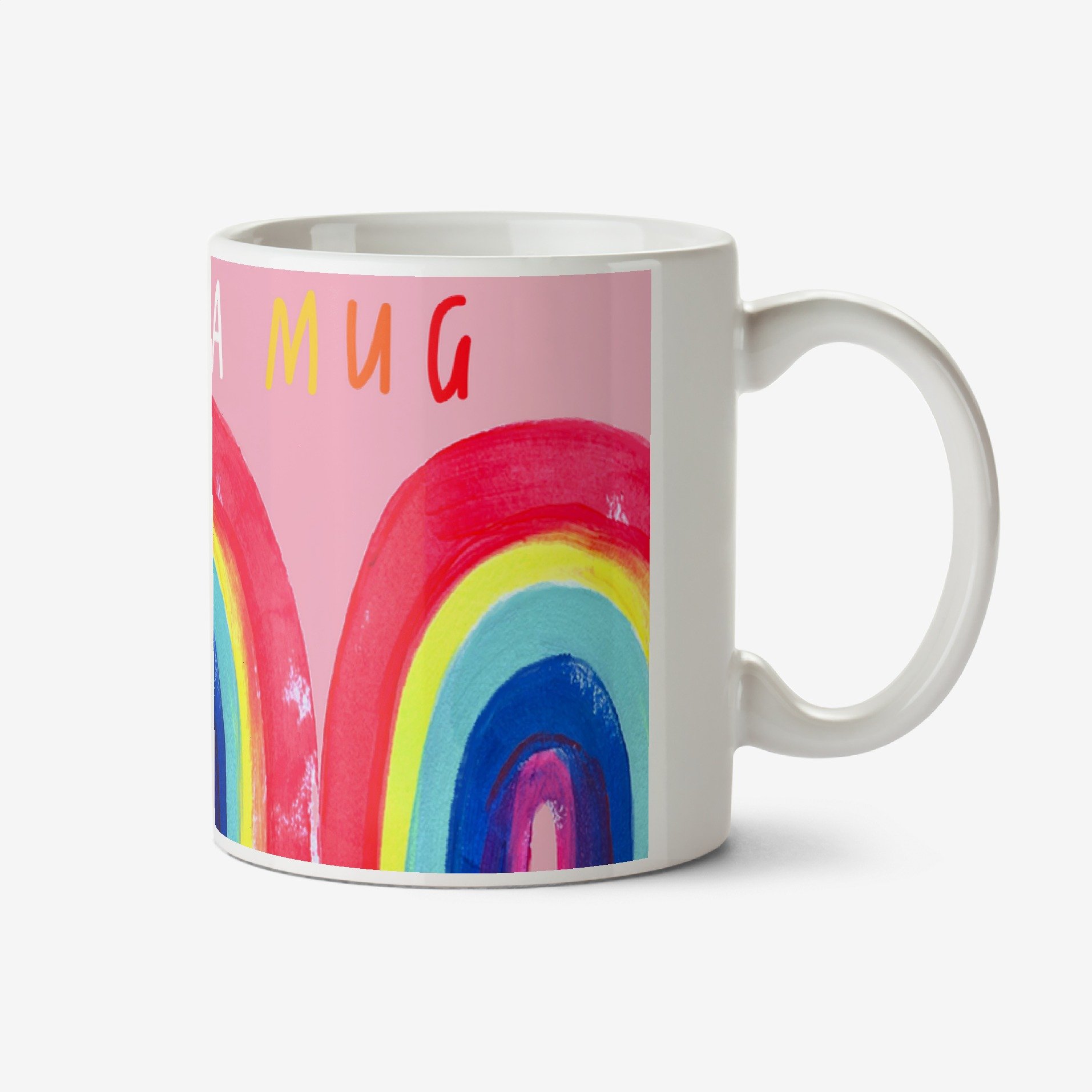 Moonpig Katt Jones Hula Fig Hug In A Mug Hand Painted Rainbows Mug Ceramic Mug