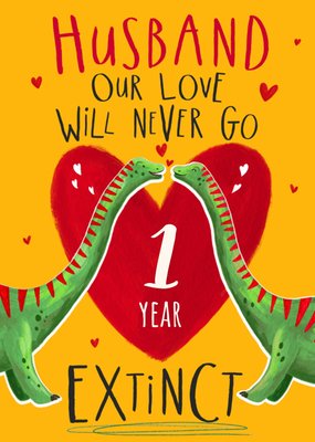 Natural History Museum Our Love Will Never Go Extinct Anniversary Card