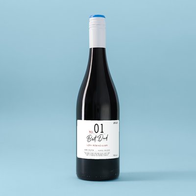 Personalised NO.1 Best Dad Red Wine 75cl