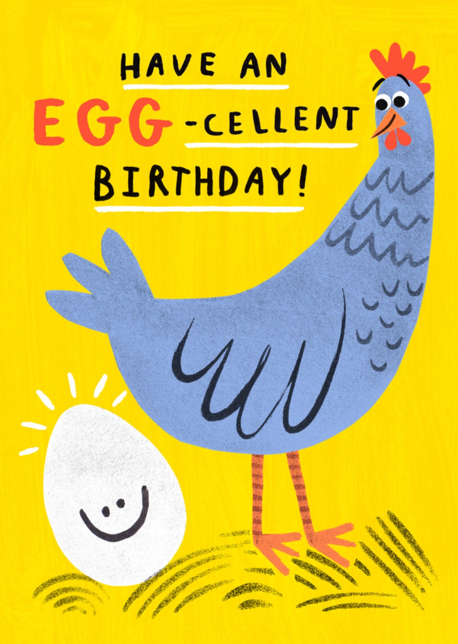 Moonpig Have An Egg-Cellent Birthday Illustrated Card