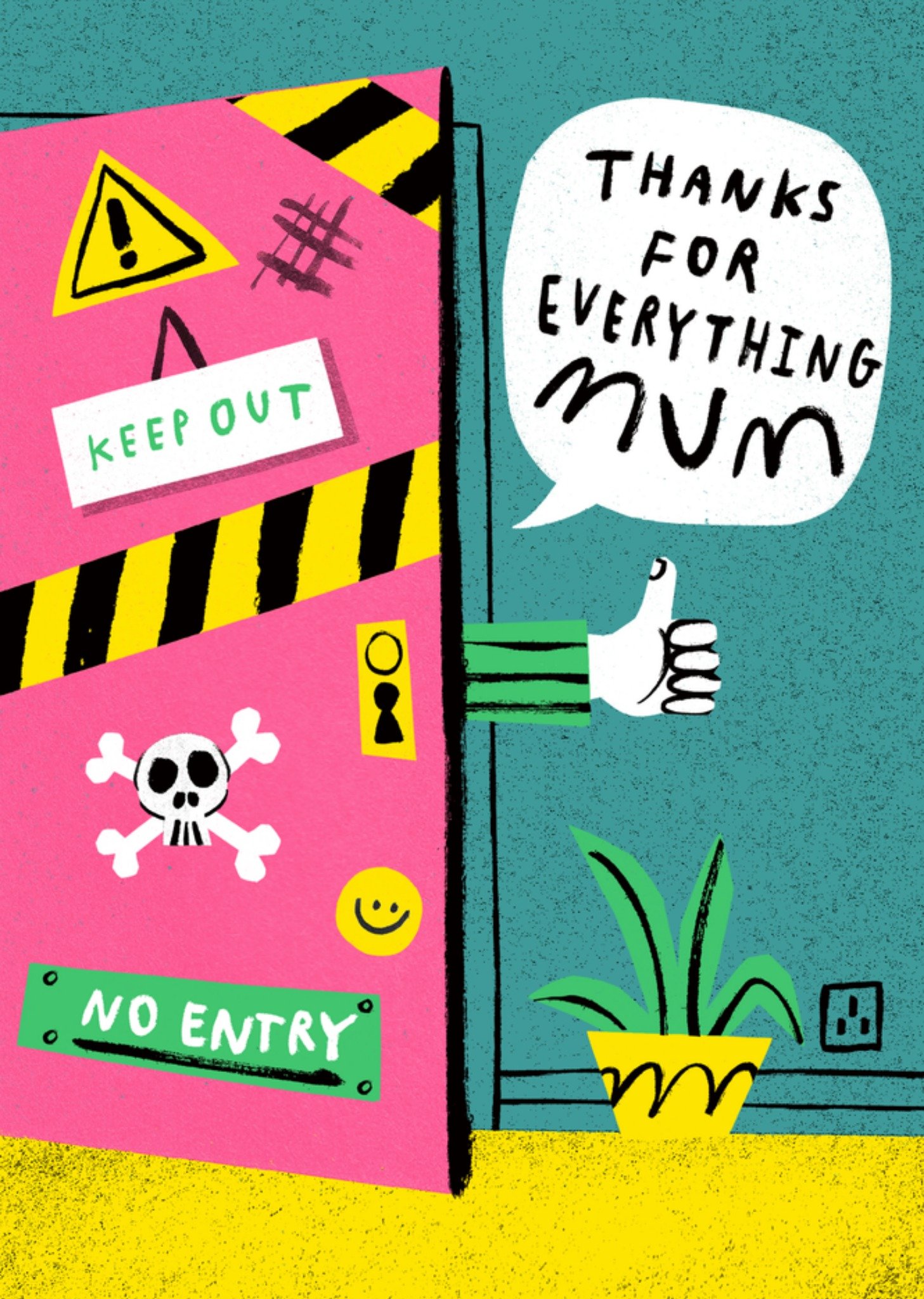 Moonpig Thanks For Everything Mum Illustrated MotherâS Day Card