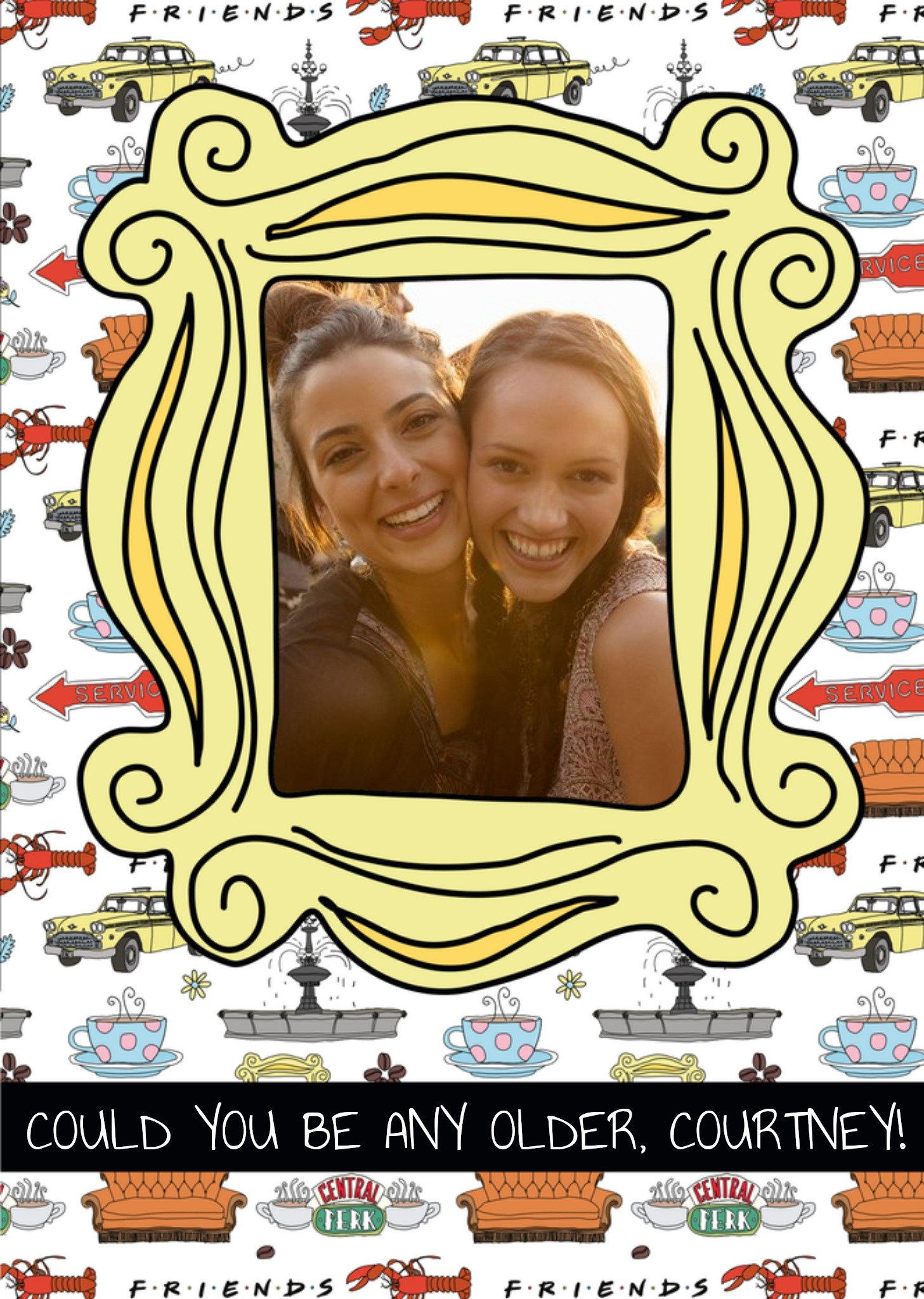 Friends (Tv Show) Friends Tv Photo Upload Birthday Card